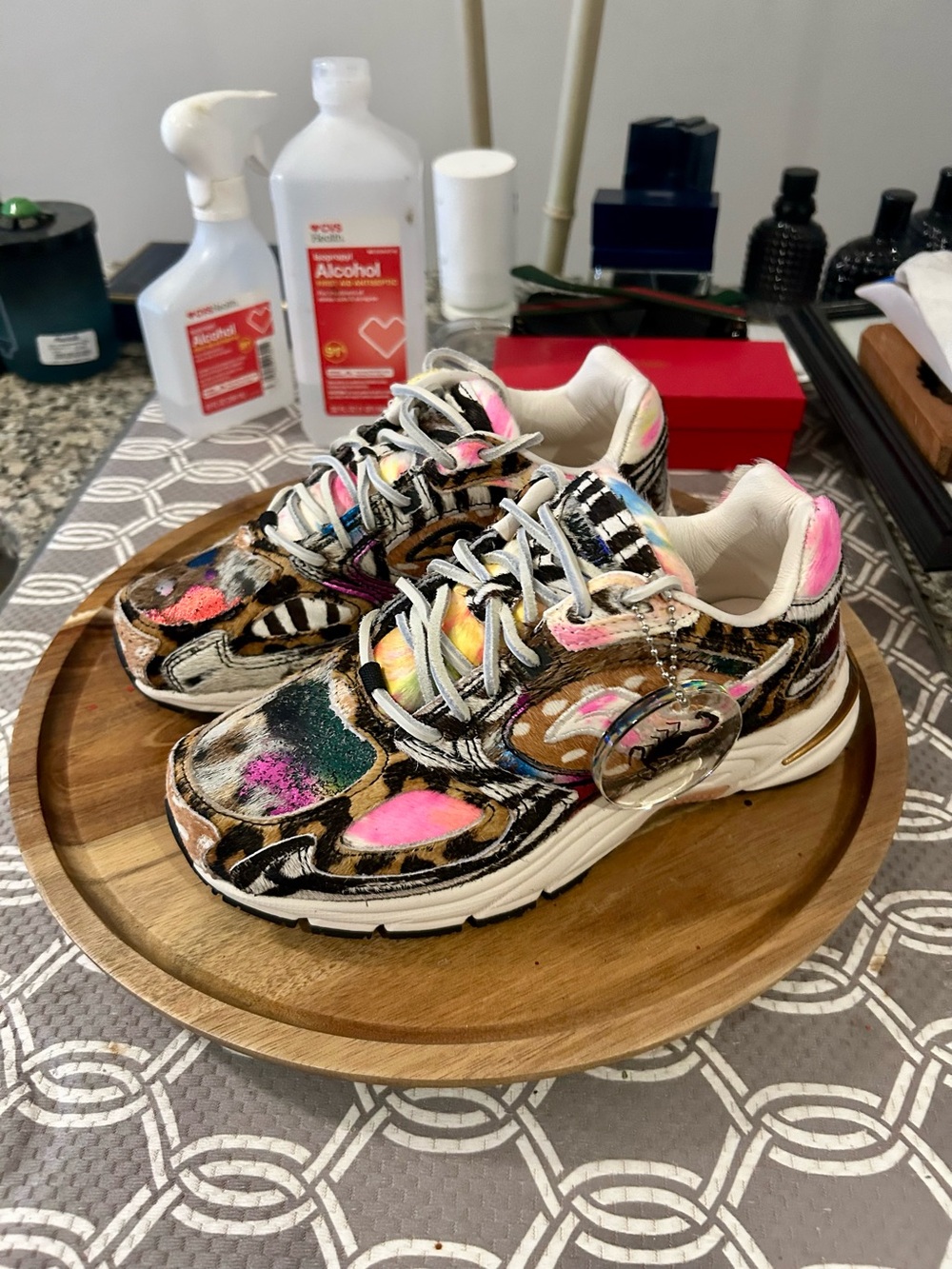 Saucony Multicolor Paint-Splatter Sneakers - Pink, Yellow, Green, Black